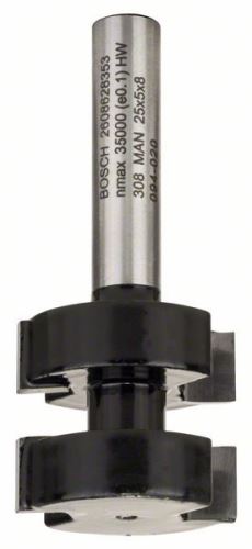 BOSCH Fréza na pero 8 mm, D1 25 mm, L 5 mm, G 58 mm 2608628353