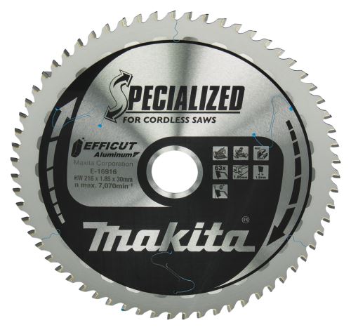 MAKITA kotouč pilový hliník Efficut 216x1.85x30 mm 63 zubů E-16916