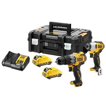 DeWALT 12V Aku kompaktní sada nářadí, 2x Aku, TSTAK DCK2111L2T