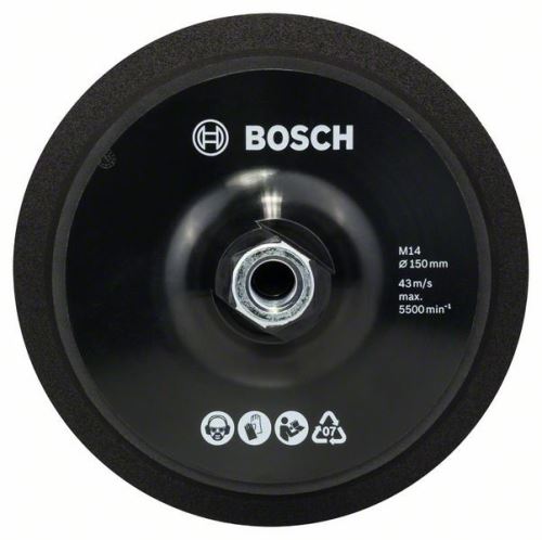 BOSCH Opěrný talíř M14, průměr 150 mm, se suchým zipem Průměr = 150 mm 2608612027