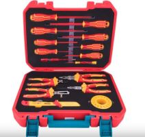 TOTAL Sada elektrikářského nářadí, 16ks, 1000 V, VDE THKITH1601