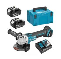 Makita Aku úhlová bruska 125mm Li-ion LXT 18V/5,0Ah, Makpac DGA506RTJ Makita Aku úhlová bruska 125mm Li-ion LXT 18V/5,0Ah, Makpac DGA506RTJ