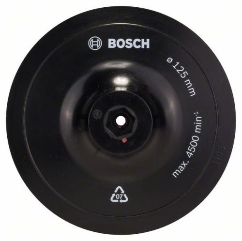 BOSCH Upevňovací deska se suchým zipem 125 mm, 8 mm 1609200154