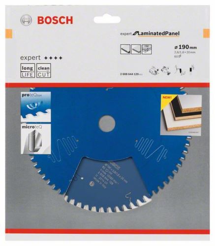 BOSCH Pilový kotouč Expert for Laminated Panel 190 x 20 x 2,6 mm, 60 2608644129