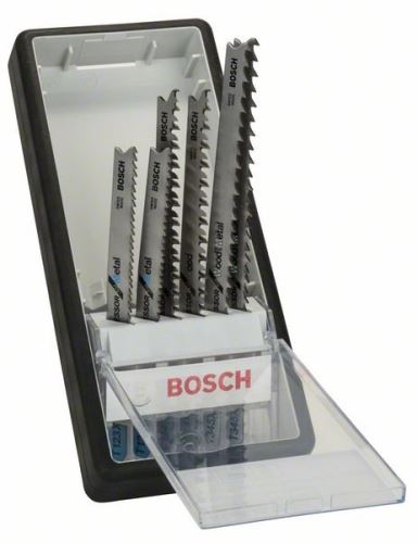 BOSCH 6dílná sada pilových plátků Robust Line Progressor, se stopkou T T 123 X (2x); T 234 X (2x); T 345 XF (2x) 2607010531