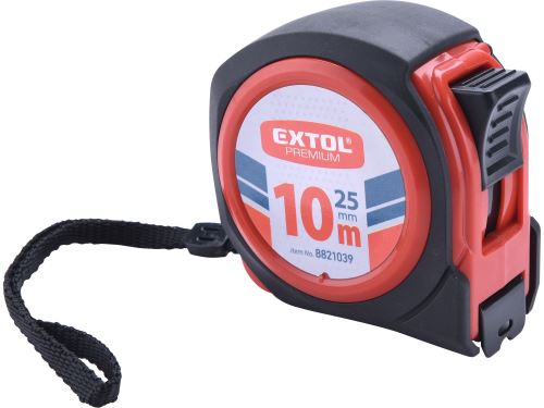 EXTOL PREMIUM Metr svinovací COMPACT, 10m, š. 25mm