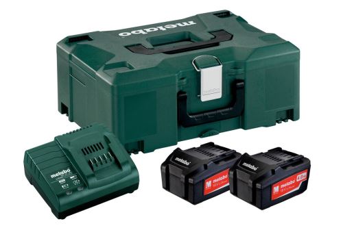 METABO Basic set (nabíječka + akumulátory) 18V / 2 x 4.0 Ah, ASC 30 - 36 V + kufr 685064000