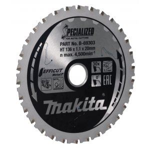 MAKITA kotouč pilový ocel Efficut 136x1.1x20 mm 30 zubů B-69303