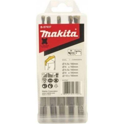 MAKITA sada vrtáků SDS-Plus D 5,5;6;6,5;8;10 mm, 5 ks B-57037