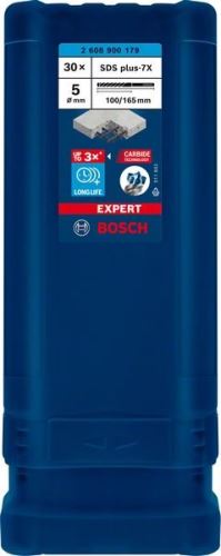 BOSCH EXPERT vrták SDS plus-7X, 5x100x165 30ks 2608900179