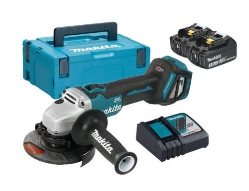 Makita Aku úhlová bruska s regulací 125mm Li-ion LXT 18V/3,0Ah, Makpac DGA511RFJ