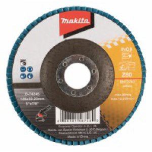 MAKITA kotouč lamelový 125x22.23 mm K80 Zirkon D-74245