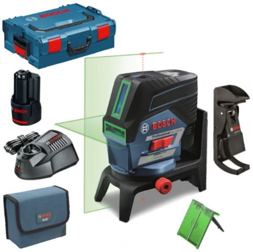 Křížový laser BOSCH GCL 2-50 CG + RM 2 + L-Boxx 136 0601066H00