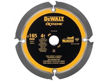 DeWALT pilový kotouč pro cementovláknité a laminátové desky, 165 x 20 mm, 4 zuby DT1471