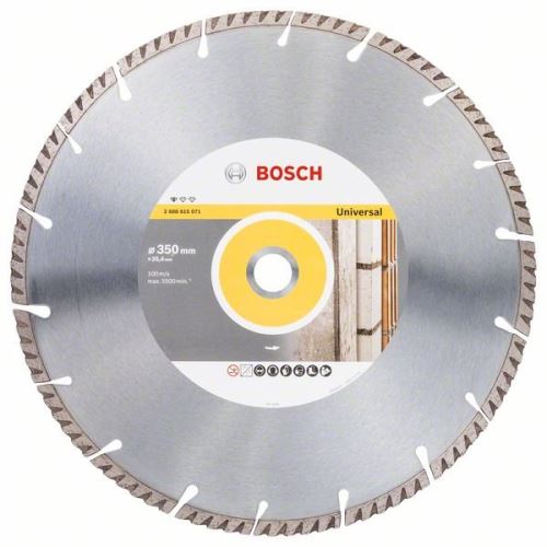 BOSCH Diamantový dělicí kotouč Standard for Universal 350 × 25,4 350x25.4x3.3x10mm 2608615071