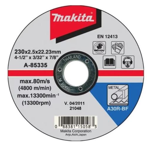 MAKITA kotouč řezný ocel 230x2.5x22.23 mm A-85335