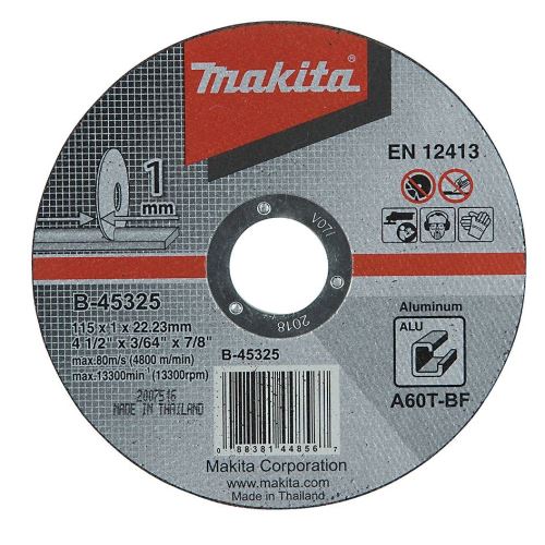 MAKITA kotouč řezný hliník 115x1x22 mm B-45325