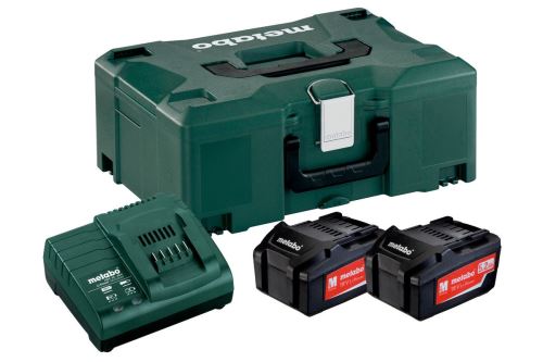 METABO Basic set (nabíječka + akumulátory) 18V / 2 x 5.2 Ah, ASC 30 - 36 V + kufr 685065000