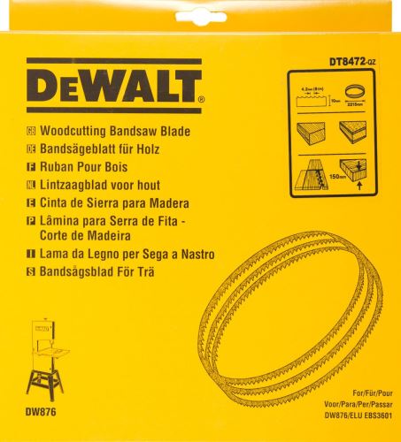 DeWALT Pilový pás na dřevo a plasty, univerzální šířka 10 mm DT8472