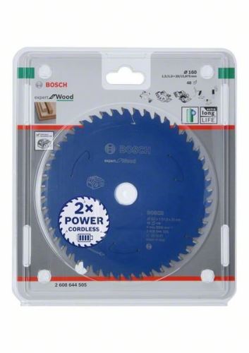 BOSCH Pilový kotouč pro aku pily; Expert for Wood 160x20x1,5/1x48T 2608644505