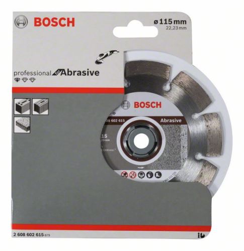 BOSCH Diamantový dělicí kotouč Standard for Abrasive 115 x 22,23 x 6 x 7 mm 2608602615