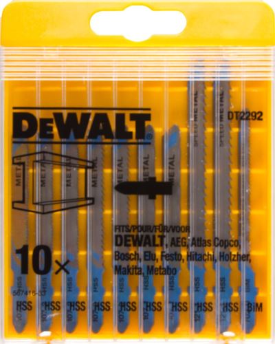 DeWALT Sada pilových plátků do kovu / T118A, T118C, T118EOF, T118B, T127D / (10 ks) DT2292