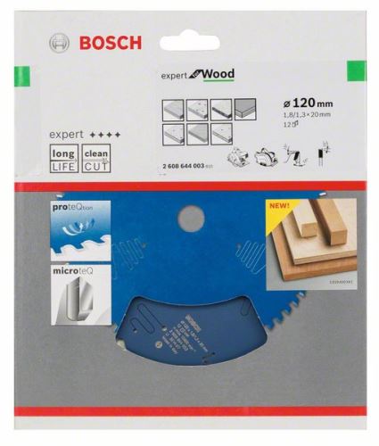 BOSCH Pilový kotouč Expert for Wood 120 x 20 x 1,8 mm, 12 2608644003