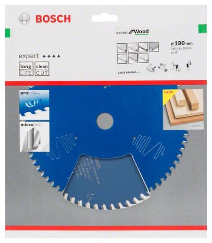 BOSCH Pilový kotouč Expert for Wood 190 x 20 x 2,6 mm, 56 2608644046