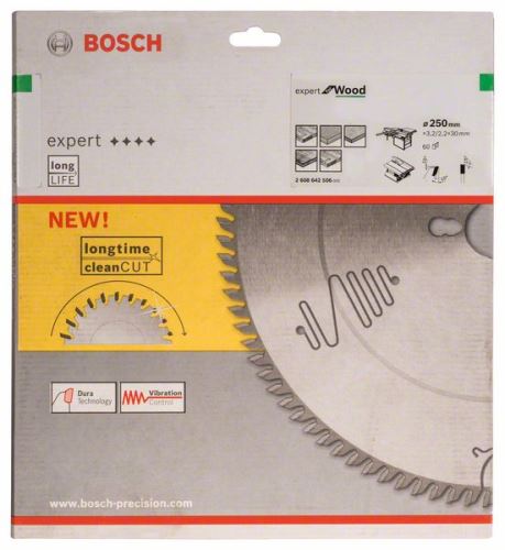 BOSCH Pilový kotouč Expert for Wood 250 x 30 x 3,2 mm, 60 2608642506